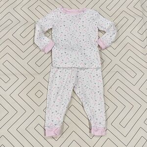 Lullaby Set White and Pink Christmas Pajamas
